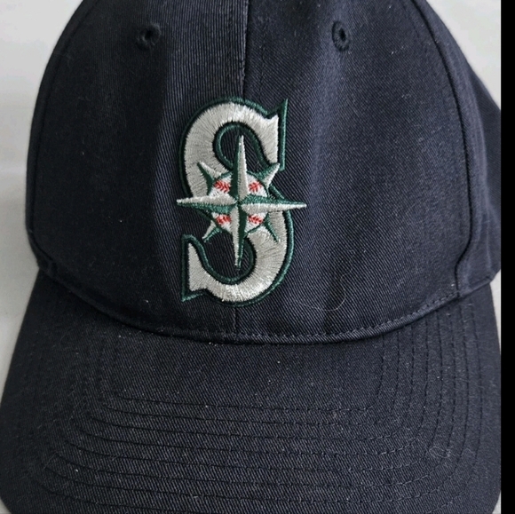 Rare 100th Anniversary Farmers Life Insurance Seattle Mariners Baseball Cap Hat - Picture 1 of 4